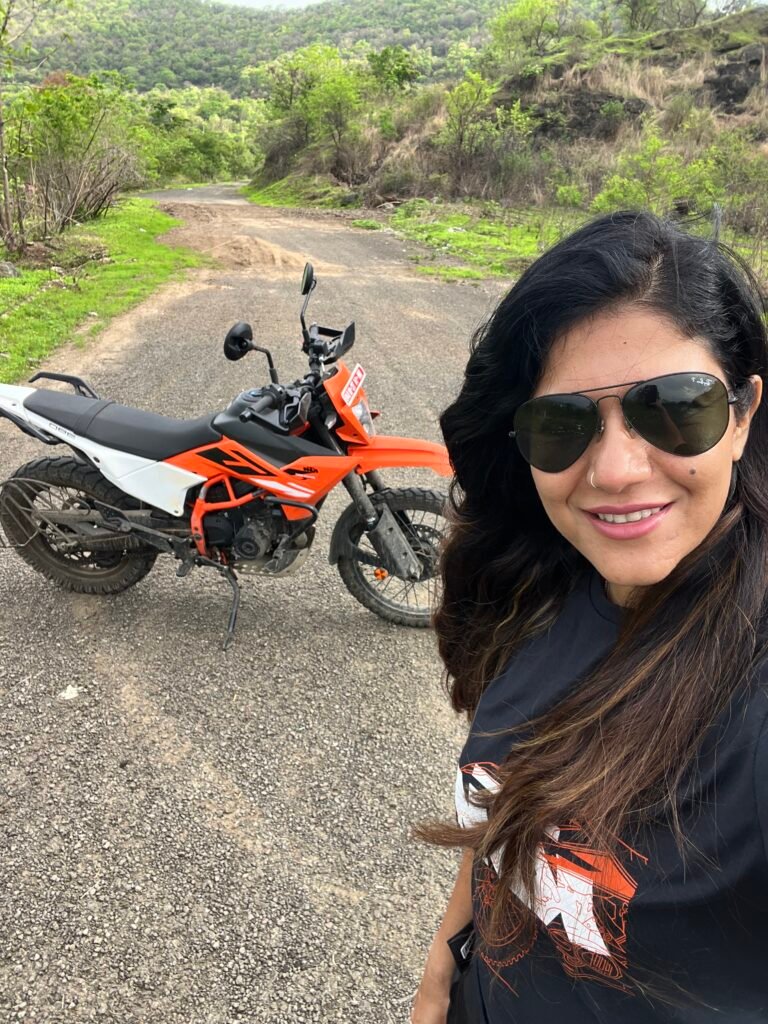 Shweta Chithrode KTM 390 Enduro R